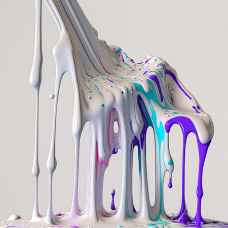 Beautiful fluid abstract background. acrylic texture with gold marble pattern. Liquid paint. Acrylic wallpaper. 3D Renderingの写真素材