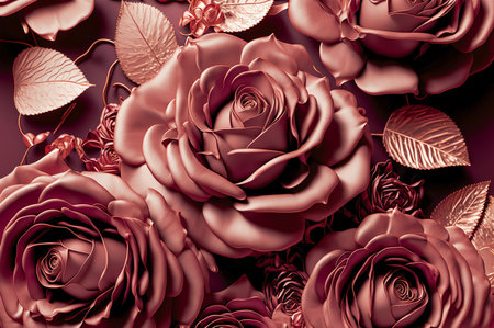 Natural roses background. flower background. Bouquet of fresh roses. Romance love valentine day decoration bouquet bloomの写真素材
