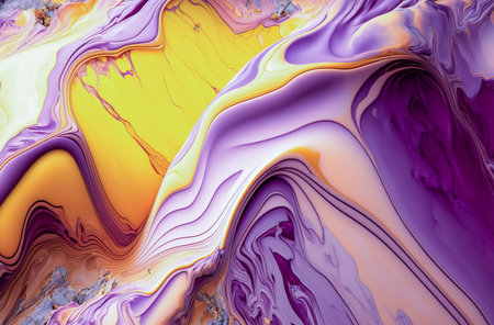 Swirls of multi color marble . Liquid marble texture. Fluid art. abstract waves skin wall luxurious art ideas. Generative AIの写真素材