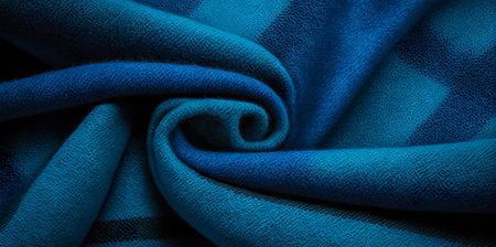 Texture, background, pattern, silk fabric, blue, blue, woolen fabric with a checkered pattern.