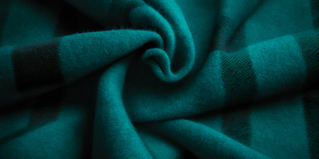 Texture, background, pattern, silk fabric, emerald green, this fabric is exceptionally smooth and soft, has a beautiful smooth texture.の写真素材