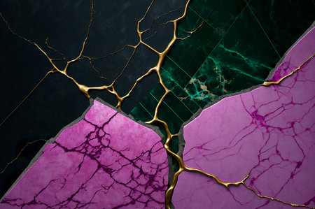 marble texture with natural pattern. Marble abstract background. illustration for Banner, invitation, wallpaper. Generative AIの写真素材