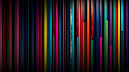 abstract background with stripes and lines in red, orange, blue and black colorsの素材