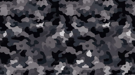 Black abstract background design. Modern wavy line pattern. blank space for text. Generative AIの素材