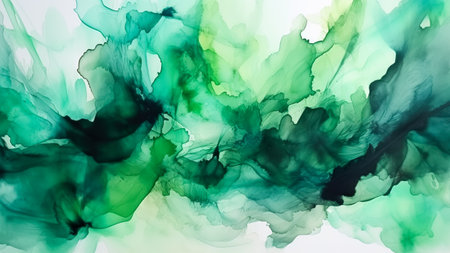 Abstract ink in water. Acrylic colors mixing in water. Colorful abstract backgroundの素材
