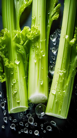 Closeup photo of fresh vegetables on background. Background for healthy food and GMO free products.Diet nutrition and fresh vegetables. Vegan and vegetarian. Generative AIの素材