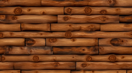 Brown wood texture background coming from natural tree. The wooden panel has a beautiful dark pattern, hardwood floor texture. Generative AIの素材