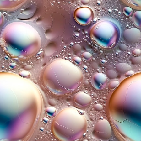 abstract iridescent texture. Minimal liquid aesthetic concept. Generative AIの素材