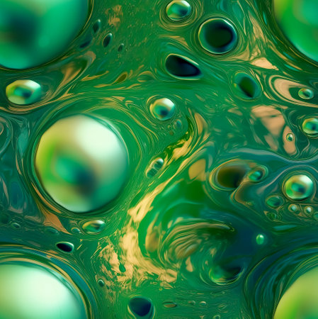 abstract iridescent texture. Minimal liquid aesthetic concept. Generative AIの素材