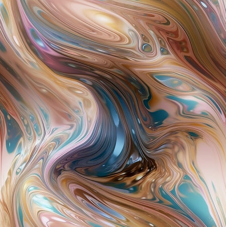 abstract iridescent texture. Minimal liquid aesthetic concept. Generative AIの素材