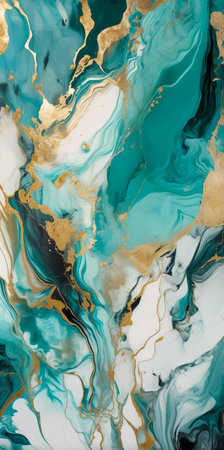 Marble abstract background. Luxury abstract fluid art painting in alcohol ink technique. Generative AIの素材