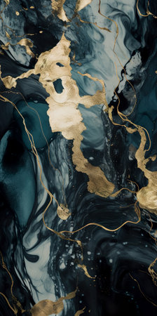 Marble abstract background. Luxury abstract fluid art painting in alcohol ink technique. Generative AIの素材