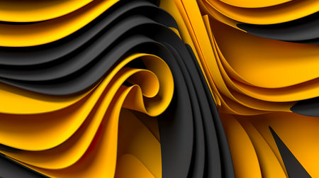 wavy fabric luxury background. Abstract smooth wave background. Generative AIの素材