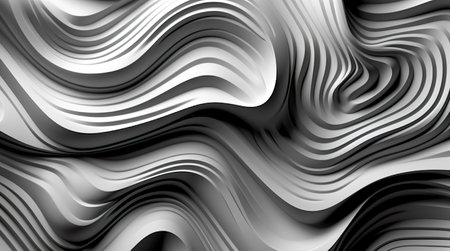 wavy fabric luxury background. Abstract smooth wave background. Generative AIの素材