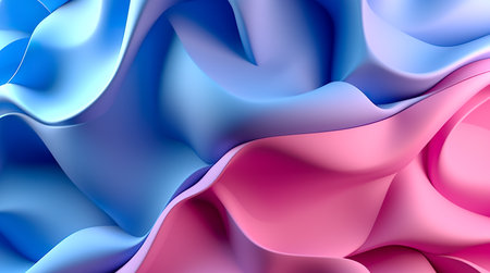 wavy fabric luxury background. Abstract smooth wave background. Generative AIの素材