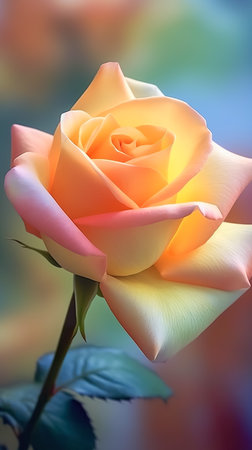rose flower in dark background. beautiful floral background. Generative AIの素材