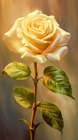 rose flower in dark background. beautiful floral background. Generative AIの素材