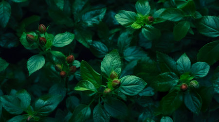 Group background of dark green tropical leaves background. concept of nature. Generative AIの素材