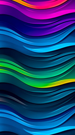 Abstract color texture. Modern futuristic pattern. Multicolor dynamic background. Fractal artwork for creative graphic design. Generative AIの素材