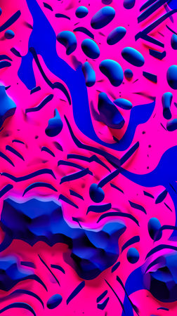 Abstract color texture. Modern futuristic pattern. Multicolor dynamic background. Fractal artwork for creative graphic design. Generative AIの素材
