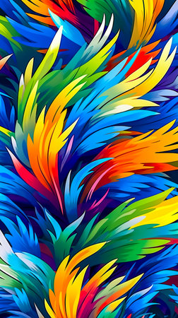 Abstract color texture. Modern futuristic pattern. Multicolor dynamic background. Fractal artwork for creative graphic design. Generative AIの素材