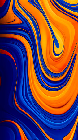 Abstract color texture. Modern futuristic pattern. Multicolor dynamic background. Fractal artwork for creative graphic design. Generative AIの素材
