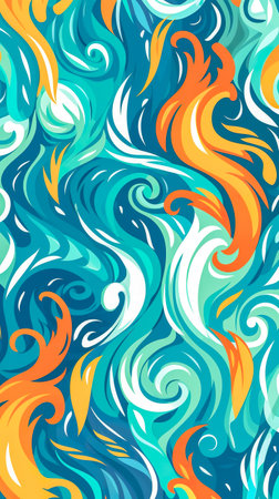 Abstract color texture. Modern futuristic pattern. Multicolor dynamic background. Fractal artwork for creative graphic design. Generative AIの素材
