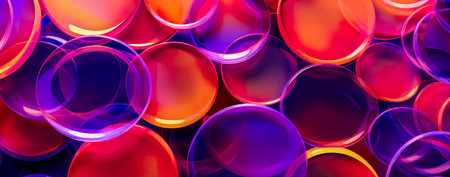 Transparent glass with gradient colors background. abstract geometry background. Generative AIの素材