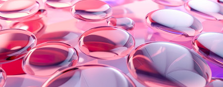 Transparent glass with gradient colors background. abstract geometry background. Generative AIの素材