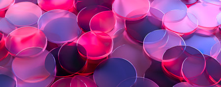 Transparent glass with gradient colors background. abstract geometry background. Generative AIの素材