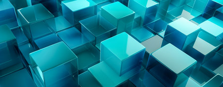 Transparent glass with gradient colors background. abstract geometry background. Generative AIの素材