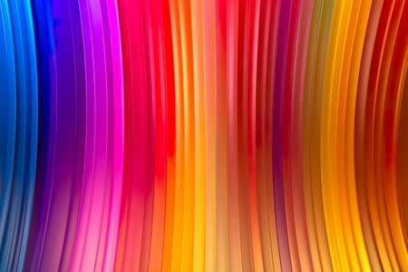 abstract background with colorful spectrum. Bright neon rays and glowing lines. Generative AIの素材