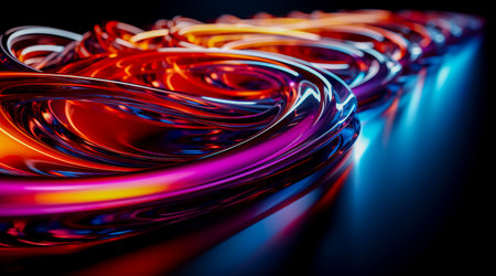 Futuristic technology abstract background with lines for network, big data, data center, server, internet, speed. Abstract neon lights into digital technology tunnel. Generative AIの素材