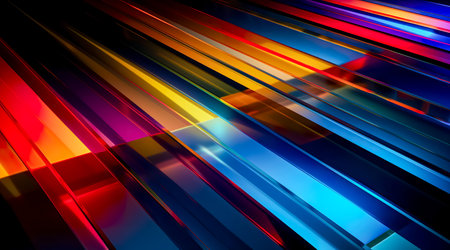 Futuristic technology abstract background with lines for network, big data, data center, server, internet, speed. Abstract neon lights into digital technology tunnel. Generative AIの素材