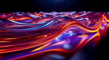 Futuristic technology abstract background with lines for network, big data, data center, server, internet, speed. Abstract neon lights into digital technology tunnel. Generative AIの素材