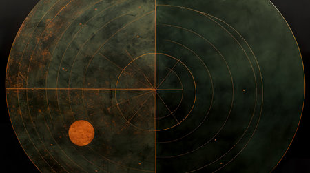 Abstract sun moon poster. Contemporary minimalist backgrounds. Generative AIの素材