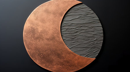 Abstract sun moon poster. Contemporary minimalist backgrounds. Generative AIの素材