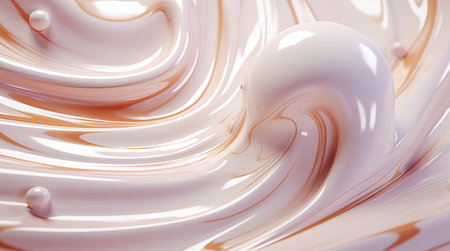 Abstract background ripple milk. Milk drops and splashes. Generative AIの素材