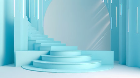 Abstract minimal scene 3D podium. Modern background platform. for product display presentation.の素材