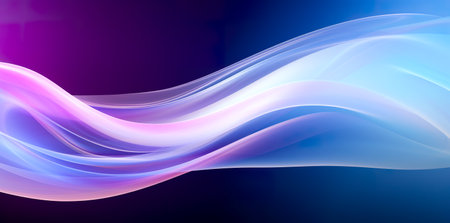 Purple And Blue Glowing Neon. Empty background scene. Futuristic Sci-Fi Modern Empty.の素材