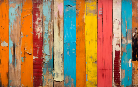 abstract grunge wood texture background. vintage colorful wood backgroundの素材