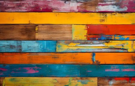 abstract grunge wood texture background. vintage colorful wood backgroundの素材