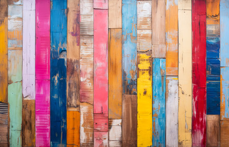 abstract grunge wood texture background. vintage colorful wood backgroundの素材
