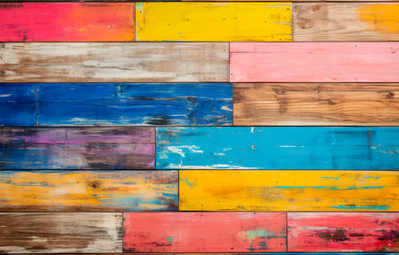 abstract grunge wood texture background. vintage colorful wood backgroundの素材