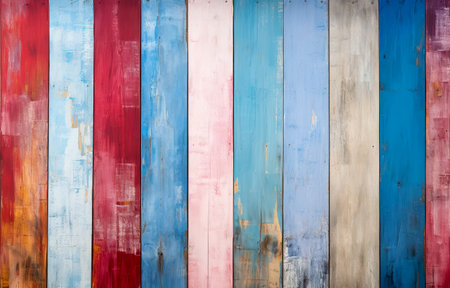 abstract grunge wood texture background. vintage colorful wood backgroundの素材