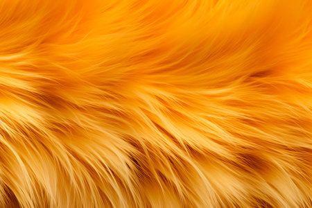 Textures red fox fur. Red fox shaggy fur texture cloth abstract, furry rusty texture plain surfaceの素材