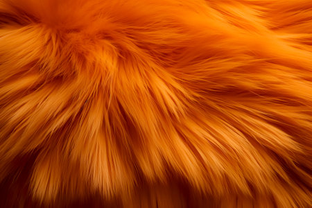 Textures red fox fur. Red fox shaggy fur texture cloth abstract, furry rusty texture plain surfaceの素材