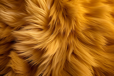 Textures red fox fur. Red fox shaggy fur texture cloth abstract, furry rusty texture plain surfaceの素材