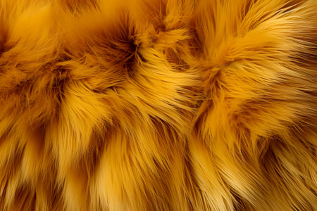 Textures red fox fur. Red fox shaggy fur texture cloth abstract, furry rusty texture plain surfaceの素材