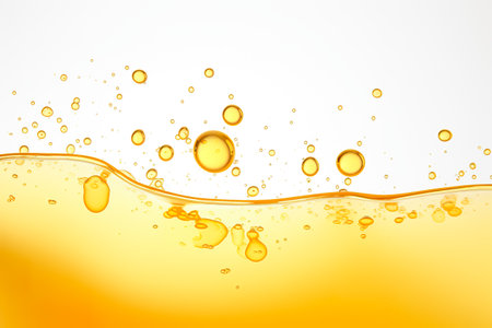 olive oil splashing isolated on white backgroundの素材